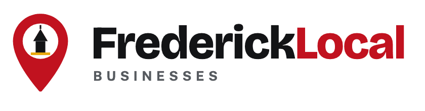 Listings without their own photos show the FrederickLocal Businesses mark